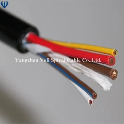 Electrical Wire Electric Cable Power Cable 2 3 4 Cores Flexible PVC Insulated Coiled Cable Wire