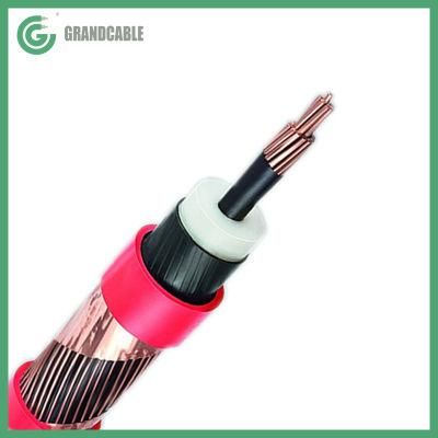 CU/XLPE/CTS/PVC 6.35/11kV Single Core Aluminum Power Cable IEC 60502-2