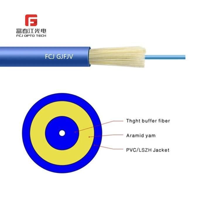 Gjsfjbv Duplex Double Tube Armored Fiber Optic Cable for FTTH Wiring