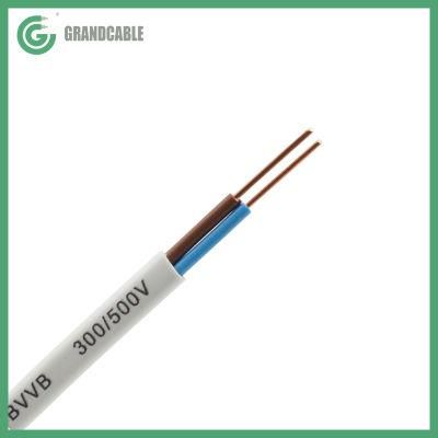 300/500V 450/750V 2CX7036 CU/PVC/PVC BVVB Flat Electric Wire