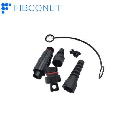 FTTH Outdoor Fiber Optic Waterproof APC Mini Sc Connector