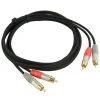 Guitar Cable Nylon 10FT 1/4 Inch 6.35mm Gold Straight Ts to Ts Electric Guitar and Bass Audio Cord Professiona