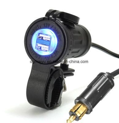 Dual USB Adapter Charger for BMW Truck Hella Plug Socket