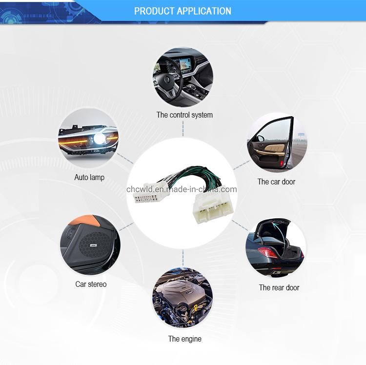 Customized Copper Wire Eletronical Auto Cable Wire Harness for Car