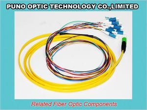 MPO to LC SM G657A1 Fiber Fanout Harness Optical Cable