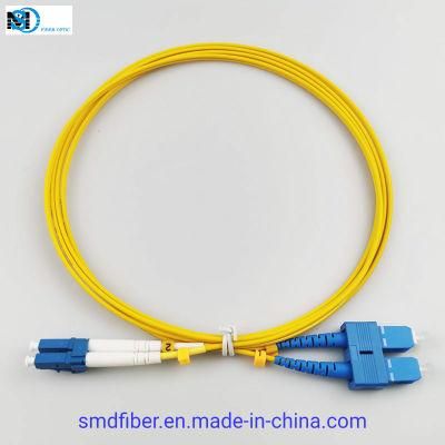 Single Mode Duplex Fiber Optic Patch Cable with LC Sc Connector