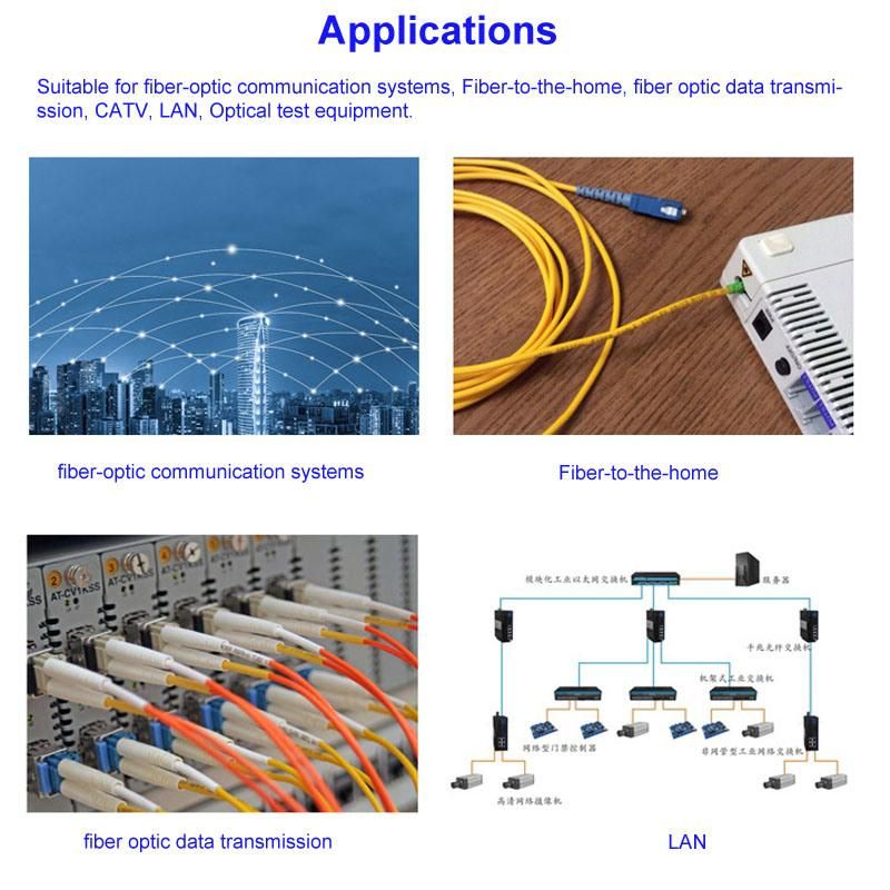 LC/APC~LC/Upc Multi-Mode Simplex Fiber Optic Cable Patch Cord Jumper