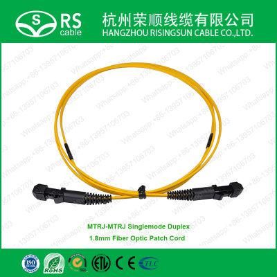 MTRJ-MTRJ Singlemode Duplex 1.8mm Fiber Patch Cord