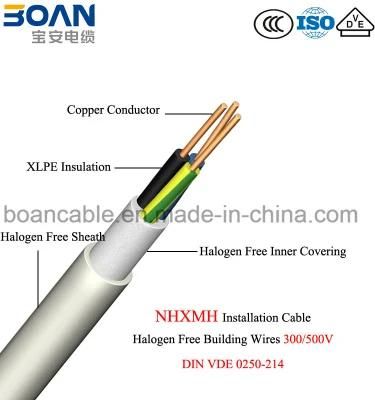 Nhxmh, Halogen Free Building Wires&Cables, 300/500V, DIN VDE 0250-214