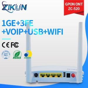 Zikun Zc-520 1ge+3fe+ WiFi FTTH WiFi Gpon Ont Same as Huawie Hg8546m HS8545m HS8145c Eg8141A5 F660