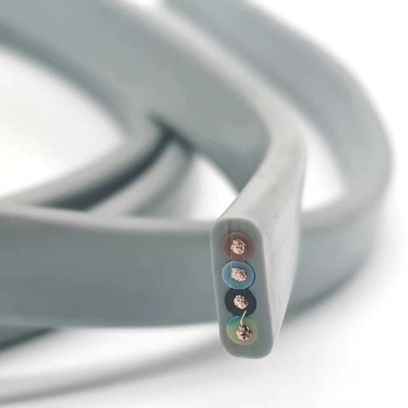 CE Certified H05vvh6-F Cable High Flexible PVC Flat Cable 4X0.75mm2