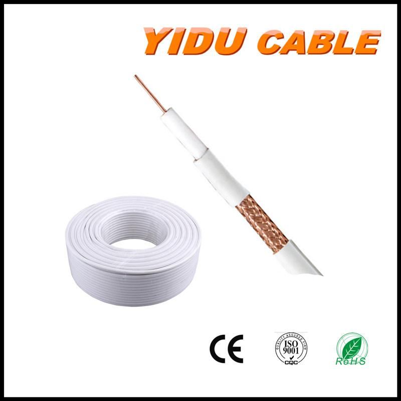 RG6 Coax Double Shield RF Coaxial Cable CATV CCTV Telecommunication Cable Rg6u PVC Jacket Jelly Filled Telecommunication Cable RG6 Rg6u Shield Coaxial Cable