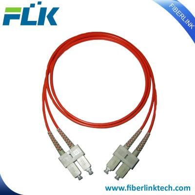 Sc/Upc-Sc/Upc Duplex Multimode Fiber Optic Cable Jumper Patch Cord