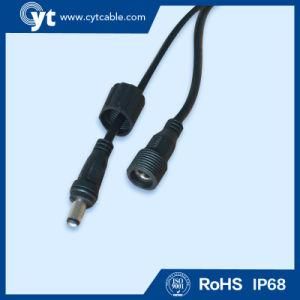5.5*2.5 Black Waterproof Male &Female DC Connector Cable