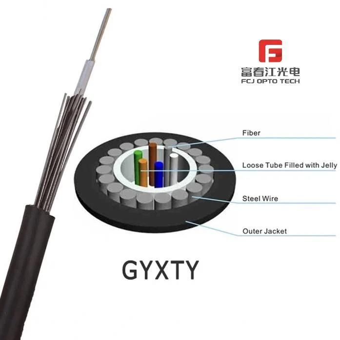 Single Mode Central Loose Tube Outdoor Fiber Optic Cable GYXTY