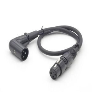 3pin XLR Cable Angle Male to Female for Microphone