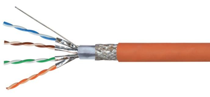 Netzwerkkabel S/FTP Pimf Halogenfrei Cable Cat. 6 Verlegekabel