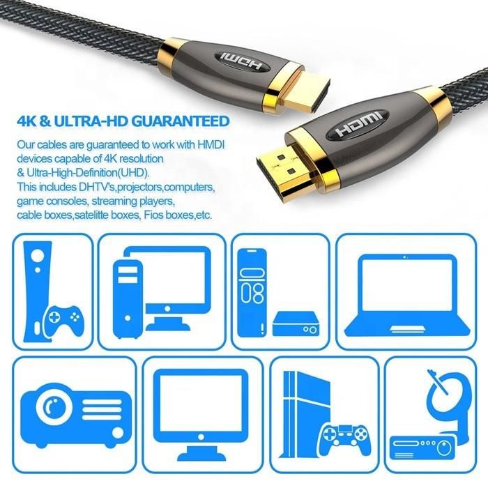 Small Batch Superb Quality Premium Ultra High Speed 4K 3D Long 15m 10 Meter 2.0 HDMI Cable