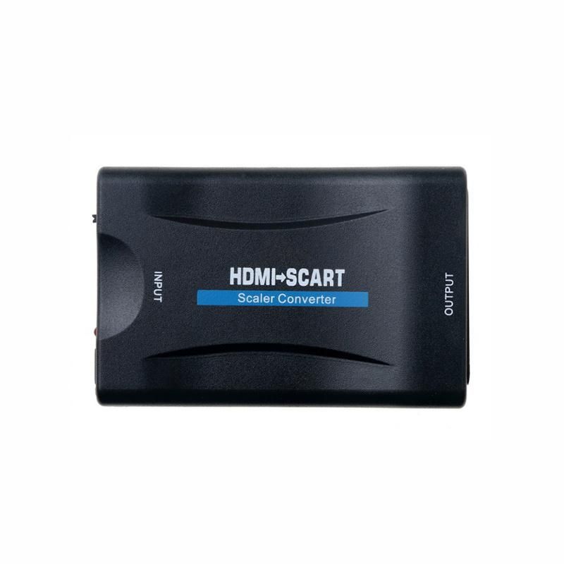 1080P HDMI to SCART HDMI Video Converter Audio Adapter with USB Cable For Box TV