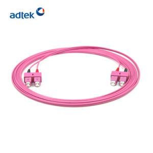 0.9mm Om4 Multi Modeduplex PVC LC Upc Fiber Optic Patch Cord