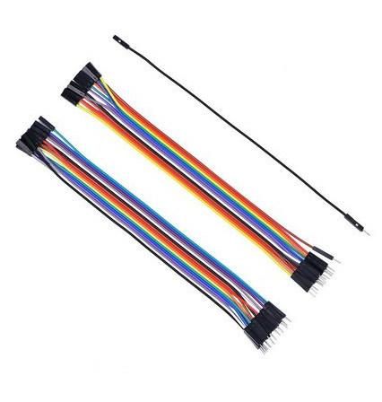 Custom DuPont Rainbow Cable Assembly 10cm 40 Pin Jumper Wire Female to Female Male Harness