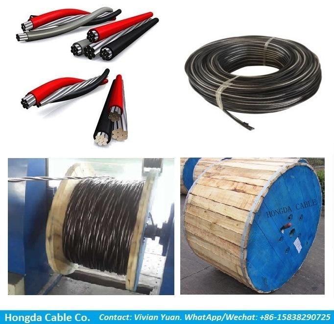 10mm 16mm Cabo Aluminio Duplex Triplex Quadriplex Multiplex Power Cable