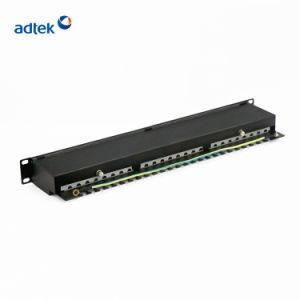 19 Inch 1u AMP 24 Port CAT6 Patch Panel
