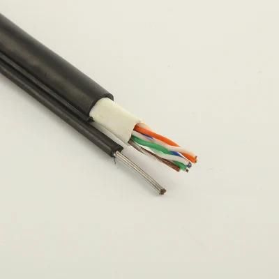100% Copper Outdoor Cat5e CAT6 FTP Cable with Steel Messenger