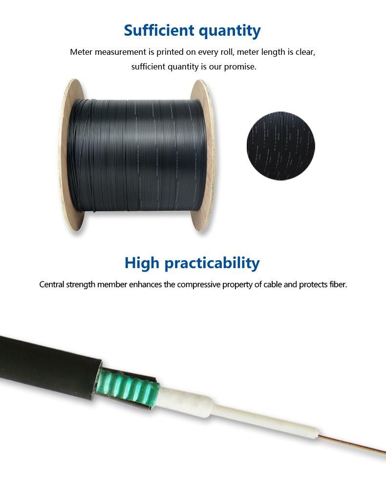 OEM GYXTW 12 Core Single Mode Armoured Fiber Optic Cable