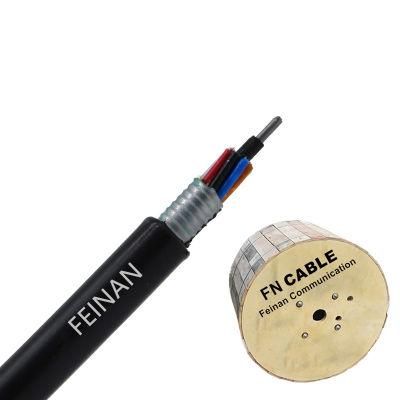 G652D GYTA Single Mode Outdoor Armoured GYTA 24 46 Core Fiber Optic Cable