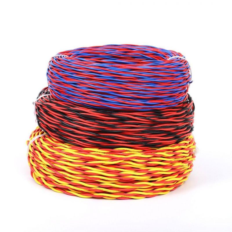 Copper Conductor PVC Insulated Twisted Type Connection Flexible Electric Wire
