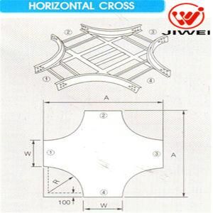 Ladder Type Wiring Duct Accessories of Horizontal Cross