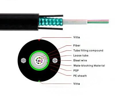 Optical Fiber Cable GYXTW with Steel Wire