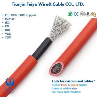 Ho1n2-D 2.5mm Bare Copper Tinned Copper Conductor XLPE Single Insulation Double Insulation PV Solar Wire Cable