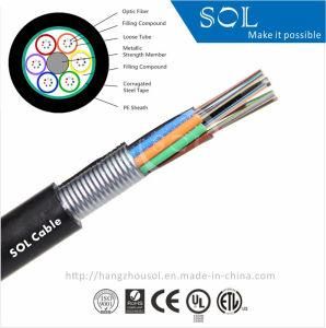 Outdoor Single Mode Steel Armor GYTS Fiber Optic Cable