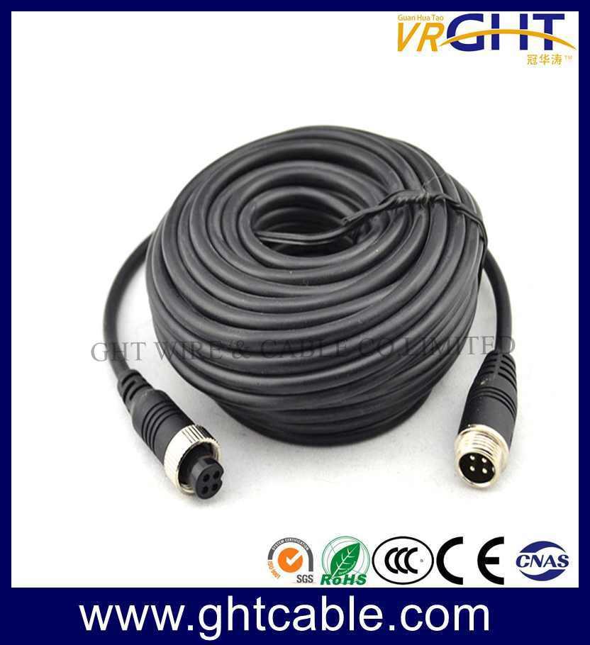 High Quality 4 Pin Aviation Connector M/F Cable for Vehicular Camera System