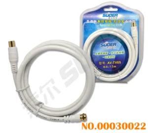 Suoer 1.5m Gold Plated Connector Set Top Box TV AV Cable