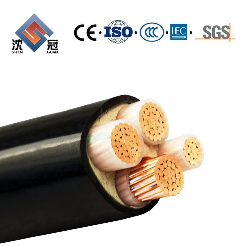 Bare Solid Copper Conductor Power Cable Copper Rope Electric Wire Electrical Wire 0.6/1kv Electric PVC XLPE Insulation