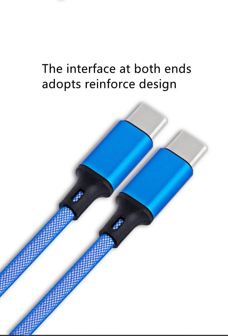 USB C to USB C Cable 1m Long 10FT USB Type-C 2A Fast Charging Nylon Braided Cord Compatible MacBook