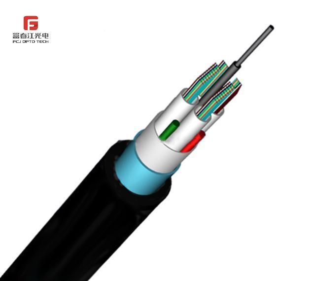 Gydta Fiber Optic Cable with Metallic Strength Membre and Fiber Ribbon Loose Tube and Filling Type with Aluminium-PE Outer Jacket