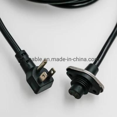 USA American and Canada 110V UL NEMA 5-15 Power Cord UL