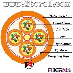 48 Fibers Indoor Fiber Optic Cable Unit Breakout 0.9mm Fan-out