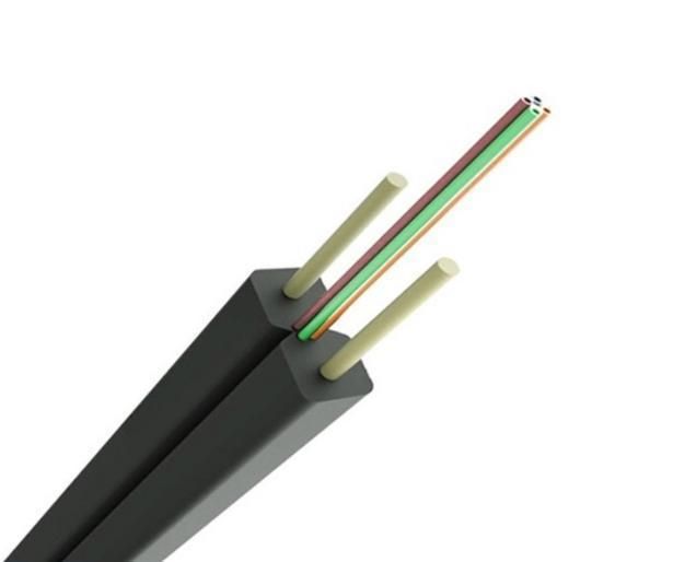 Manufacturing FTTH Drop Cable 1/2/4 Core Single Mode G657A 2 Fiber GJXFH FTTH Fiber Optic Cable