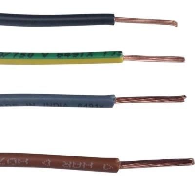 Single Solid or Stranded Copper Core Conductor PVC Sheath Electric Home Wiring Cable Wire
