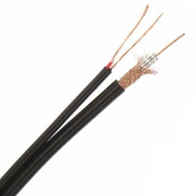 Professional RG6 Multi Core Round Wire Siamese TV Coaxial Cable with CE RoHS Certificated
