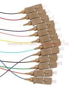 12 Colorful Sc/LC/FC/St 0.9mm Pigtails