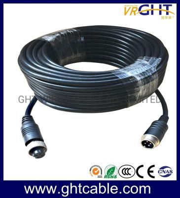 High Quality 4 Pin Aviation Connector M/F Cable for Vehicular Camera System