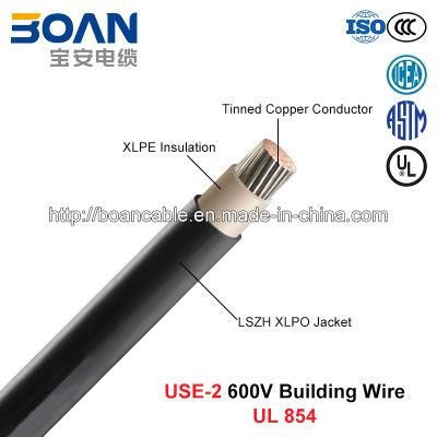Use-2, Building Wire, 600 V, Tinned Cu/XLPE/Lszh (UL 854)