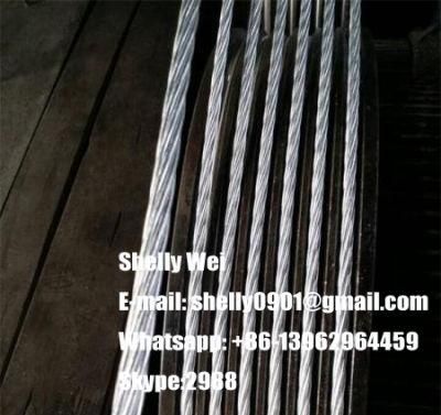 ASTM a 475 1*7 Zinc-Coated Steel Wire Strand with Size 1/4&quot;, 3/8&quot;, 5/16&quot;, 7/16&quot;, 1/2&quot;