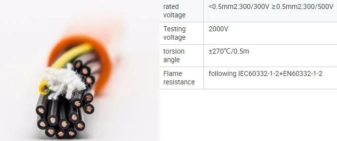 PVC Flexible Doubling Red Black Wire Cable with Terminals